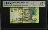 South Africa 10 Rand ND 2016 P 138 b Gem UNC PMG 65 EPQ
