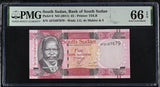 South Sudan 5 Pounds ND 2011 P 6 Gem UNC PMG 66 EPQ