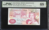 St. Helena 10 Pounds 2012 P 12 b Superb Gem UNC PMG 68 EPQ