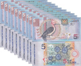 Suriname 5 Gulden 2000 P 146 Red-necked woodpecker LOT 10 UNC
