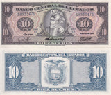 Ecuador 10 Sucres 1980 P 114 b UNC, Sebastián de Benalcazar, TDLR