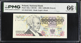 Poland 2000000 Zlotych 1993 P 163 a Gem UNC PMG 66 EPQ