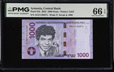 Armenia 1000 Dram 2022 P 61 b Gem UNC PMG 66 EPQ