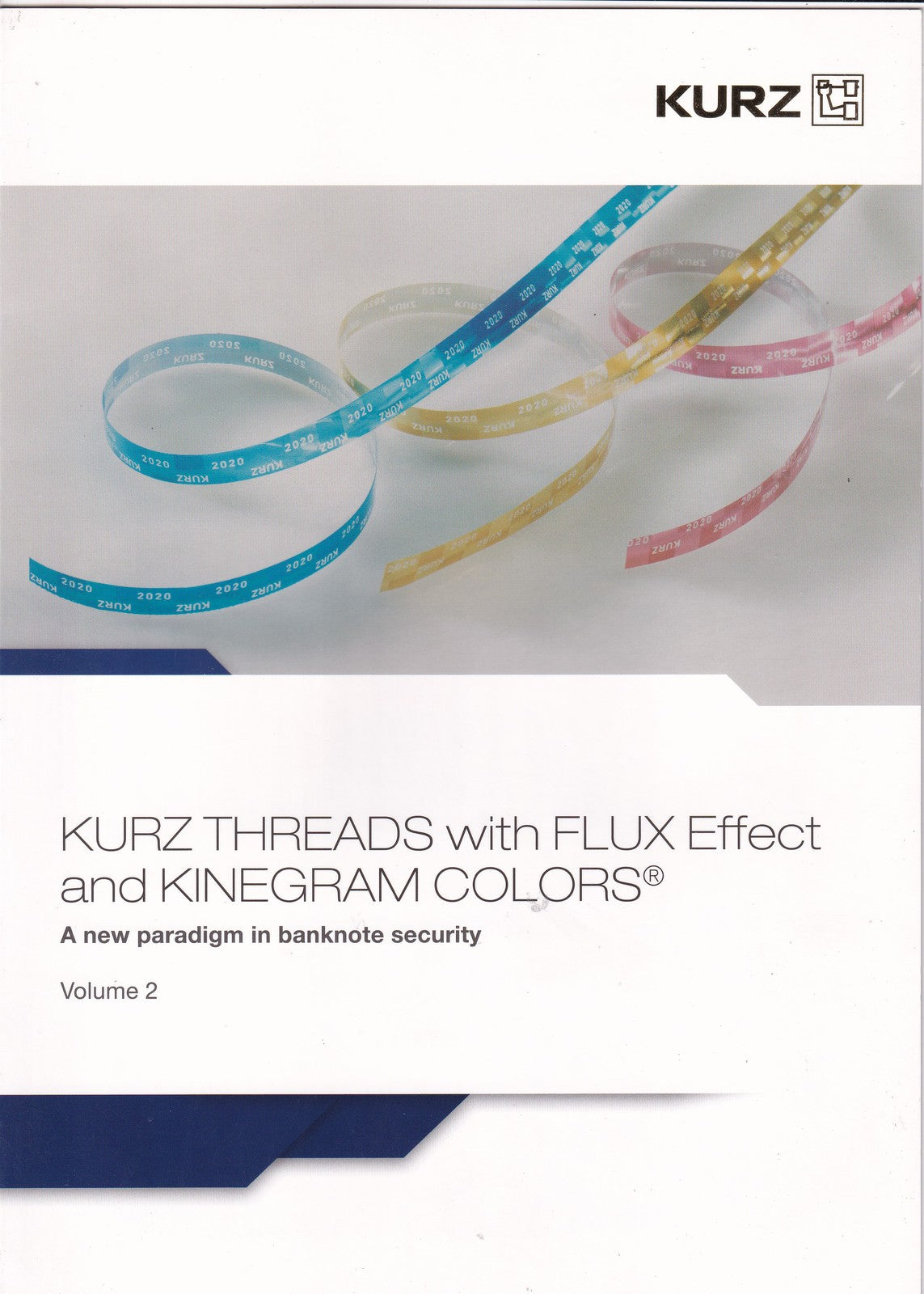 TEST NOTE set 3 ,Kurz ThreadTM ,KINEGRAM , flux Effect with Folder Volumn # 2