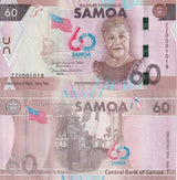 Samoa 60 Tala ND 2023 60th P 46 Commemorative ZZ Replacement UNC