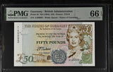 Guernsey 50 Pound ND 1994 P 59 Gem UNC PMG 66 EPQ
