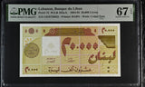 Lebanon 20000 Livres 1994 P 72 Superb Gem UNC PMG 67 EPQ