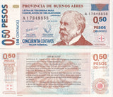 Argentina 0.50 Pesos/ 50 Centavos 2002 Emergency Buenos Aires P S2309 UNC
