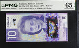 Canada 10 Dollars 2018 P 113 Polymer Wilkins Poloz Gem UNC PMG 65 EPQ