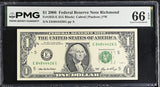 United States 1 Dollar Usa 2006 P 523 E Richmond Gem UNC PMG 66 EPQ