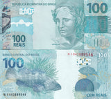 Brazil 100 Reais 2010 2023 New SIGN P 257 g UNC