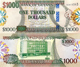 Guyana 1000 Dollars ND 2019 P 38 c UNC Georgetown