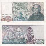 Italy 5000 Lire 1971 P 102 a UNC-