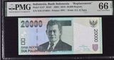 Indonesia 20000 Rupiah 2004/2016 P 151 f* Replacement Gem UNC PMG 66 EPQ
