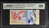 East Caribbean States 2 Dollars ND 2023 P 60 a Gem UNC PMG 66 EPQ