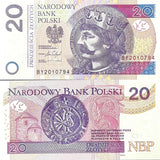 Poland 20 Zlotych 2016 P 184 b UNC