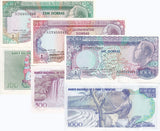 St. Thomas & Prince Set 3 UNC 100 500 1000 Dobras 1989 P 60 P 61 P 62
