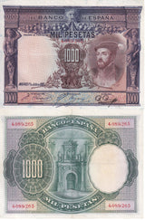 Spain 1000 Pesetas 1925 P 70 XF See Scan