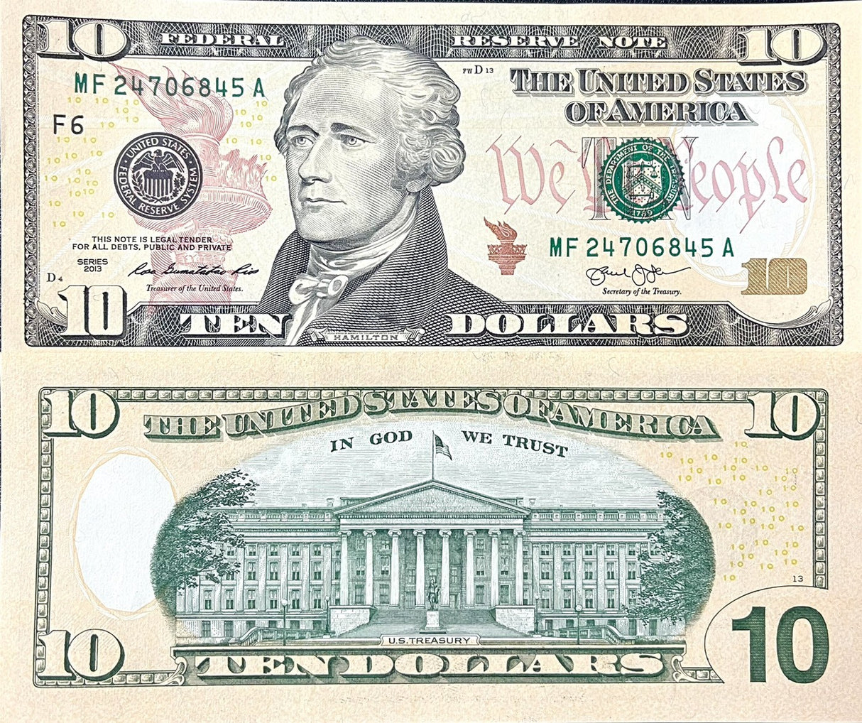 United States 10 Dollars USA 2013 P 540 Atlanta GA "F" UNC