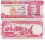 Barbados 1 Dollar ND 1973 P 29 UNC