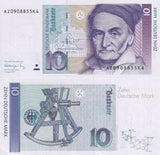 Germany 10 Deutsche Mark 1991 P 38 b AUnc