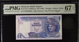 Malaysia 1 Ringgit ND 1989 P 27 b Superb Gem UNC PMG 67 EPQ