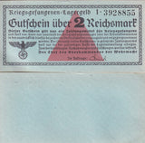 Germany 2 Reichsmark ND 1939  Prisoners of War Capms P Ro519 a AUnc