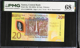 Samoa 20 Tala ND 2024 P 49 a #888789 Polymer Superb Gem UNC PMG 68 EPQ