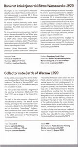 Poland 20 Zlotych 2020 Commemorative Warsaw Battle P 194 UNC W/FOLDER