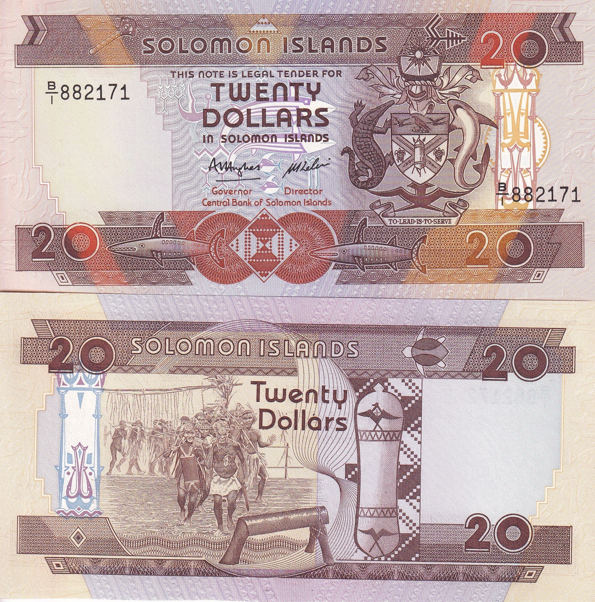Solomon Islands 20 Dollars 1986 P 16 UNC