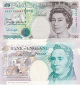 Great Britain 5 Pounds 1990 ND 1991-98 P 382Aa UNC