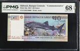 Djibouti 40 Francs 2017 P 46 Commemorative Nice 210000 Superb Gem UNC PMG 68 EPQ