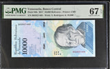 Venezuela 10000 Bolivares 2017 P 98 b Superb Gem UNC PMG 67 EPQ