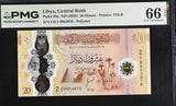 Libya 20 Dinars ND 2025 P 88 a D/1 Gem UNC PMG 66 EPQ