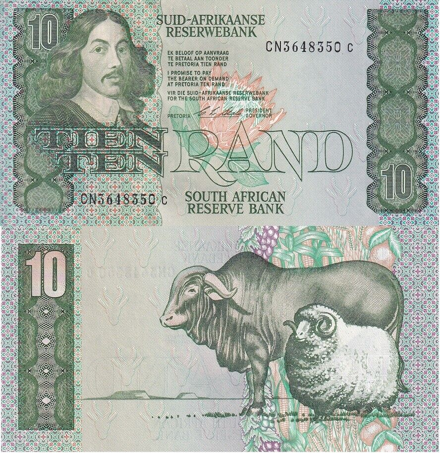 South Africa 10 Rand ND 1990 - 1993 P 120 e UNC
