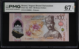 Brunei 100 Brunei Dollars 2024 P 45 a Polymer Superb Gem UNC PMG 67 EPQ