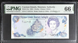 Cayman Islands 1 Dollar 1998 P 21 a C/1 Prefix GEM UNC PMG 66 EPQ