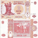 Moldova 10 Lei 2005 P 10 d UNC