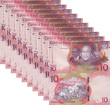 Lesotho 10 Maloti 2021 P 26 UNC, Kings Letsie III, Flowers LOT 10 PCS