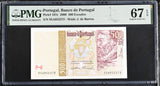 Portugal 500 Escudos 2000 P 187 c Superb Gem UNC PMG 67 EPQ