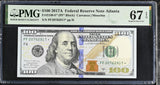 United States 100 Dollars USA 2017A P 548 Atlanta Rep* Superb Gem UNC PMG 67 EPQ
