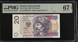 Poland 20 Zlotych 2012 P 184 a Superb Gem UNC PMG 67 EPQ