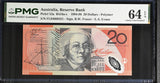 Australia 20 Dollars 1994-1996 P 53 a Commemorative Choice UNC PMG 64 EPQ