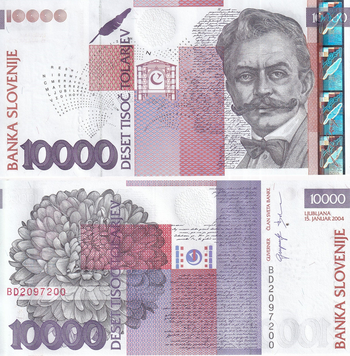 Slovenia 10000 Tolajev 2004 P 34 b UNC