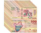 Burundi 500 Francs 2023 P 50 New Sign UNC LOT 10 PCS