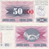 Bosnia 50000 Dinara 15.10.1993 P 55 b UNC