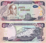 Jamaica 50 Dollars 2019 P 94 UNC