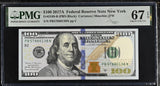 United States 100 Dollars USA 2017A P 548 B New York Superb Gem UNC PMG 67 EPQ