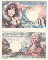 French Southern and Antarctic Lands 1000 Francs 2024 Fantasy joseph penguin