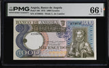 Angola 1000 Kwanzas 1973 P 108 Gem UNC PMG 66 EPQ , GRADED NOTE